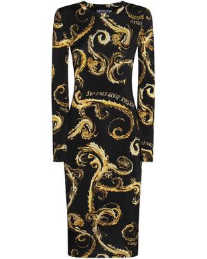 Versace Jeans Couture And Viscose Dress - Black