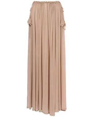 Philosophy Di Lorenzo Serafini Maxi Skirt With Gathered Waist - Natural