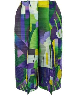 Pleats Please Issey Miyake Playground' Trousers - Multicolour