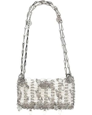 Rabanne 1969 Nano Crystal Resin Shoulder Bag - White