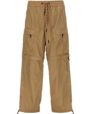 Moncler Nylon Cargo Trousers - Brown