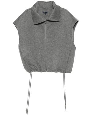Soeur Juno Zip-Up Vest - Gray