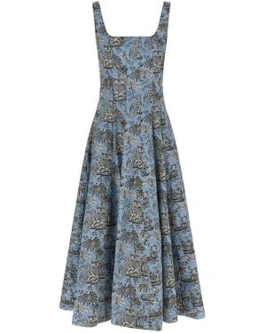 STAUD Wells Dresses Light - Blue