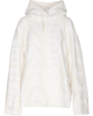 Marc Jacobs Maxi Logo Printed Sweatshirt - White