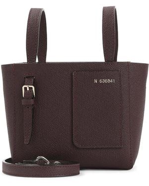 Valextra Bucket Mini Shoulder Bag - Brown