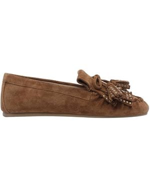 Stuart Weitzman Barry Loafers - Brown