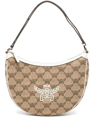 MCM Himmel Oth Hobo Medium Bag - White