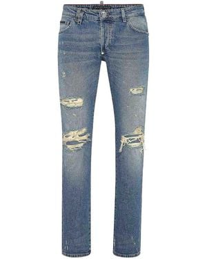 Philipp Plein Jeans Boot-Cut - Azul