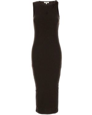 JW Anderson Anchor-Embellished Twisted-Strap Dress - Black