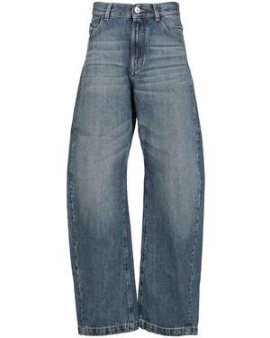 The Attico Pantalones De Cuero - Azul