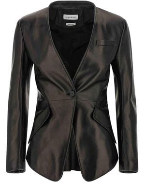 McQueen Nappa Blazer - Black