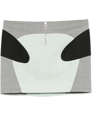 Off-White c/o Virgil Abloh Miniskirt With Zip - Grey