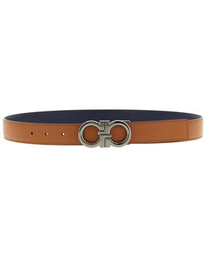 Ferragamo Reversible Belt - White