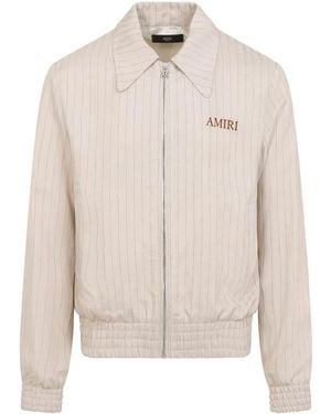 Amiri Striped Jacket - White