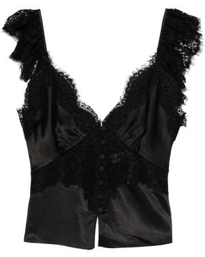 Self-Portrait Top - Black