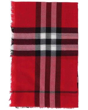 Burberry Wool Scarf - Red