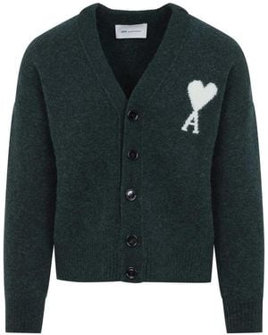 Ami Paris Cardigan Adc - Nero