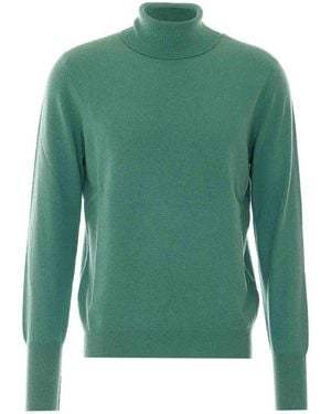 Ballantyne High Neck Jumper - Green