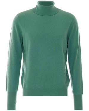 Ballantyne High Neck Jumper - Green