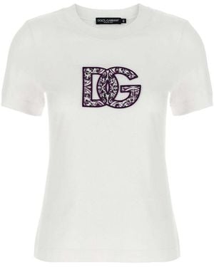 Dolce & Gabbana Logo Patch T-Shirt - White