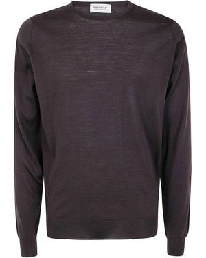 John Smedley Lundy Round Neck Pullover - Grey