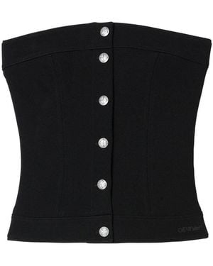 Off-White c/o Virgil Abloh Button-Up Top - Black