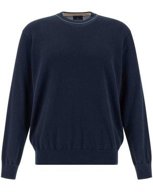 Paul & Shark Cotton Crew Neck - Blue