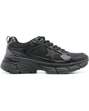Golden Goose Logo Trainers - Black