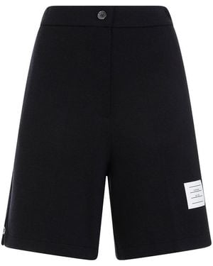 Thom Browne High Waisted Shorts - Black