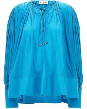 Lanvin Wide Blouse - Blue
