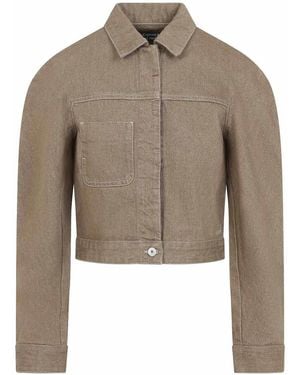 Jacquemus Ovalo Cargo Jacket - Brown