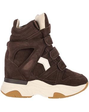 Isabel Marant Balskee Wedge Trainers - Brown