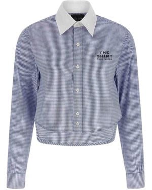 Marc Jacobs Cropped Femme Shirt - Blue