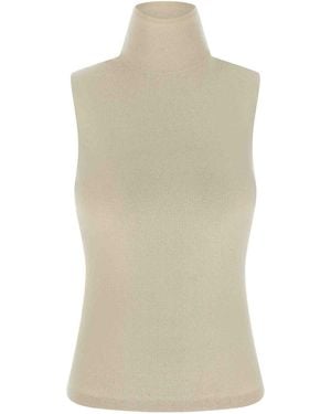 Extreme Cashmere N 502 Collarbone Top - Natural