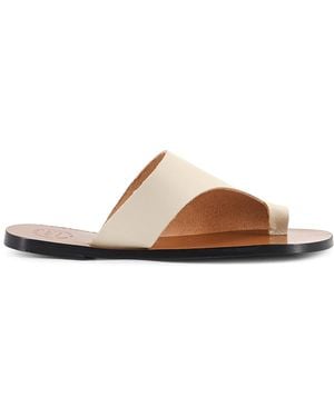 Atp Atelier Leather Sandals - Brown