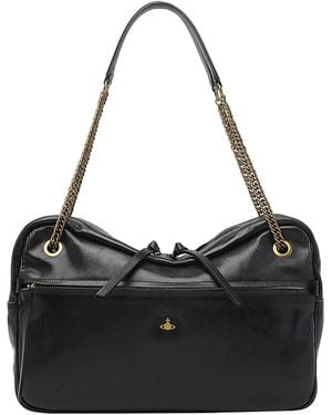 Vivienne Westwood Large Dolce Shoulder Bag - Black