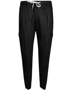 PT Torino Pantalone Soft Cargo Jogg - Black