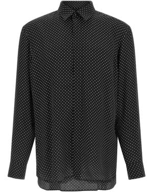 Tom Ford Micro-Print Shirt - Black