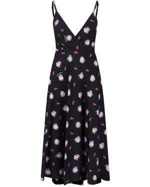 Dolce & Gabbana Silk Midi Dress - Black