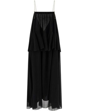 Chloé Slessleeves Midi Dress - Black