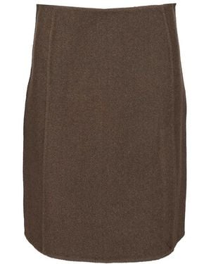 P.A.R.O.S.H. Midi Skirt - Brown