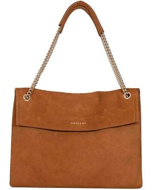 Orciani Schultertasche - Braun
