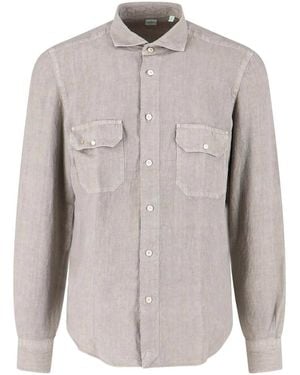 Finamore 1925 Sports Shirt - Grey