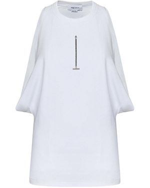 McQueen Ribbed Cotton Tank Top - White