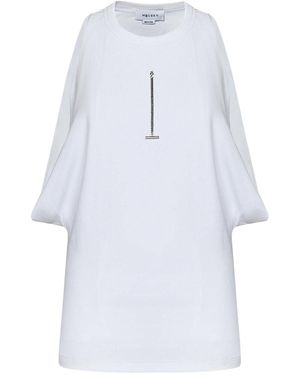 McQueen Ribbed Cotton Tank Top - White