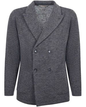 Paoloni Wool Blend Jacket/Cardigan - Grey
