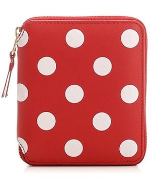 Comme des Garçons Polka Dot Wallet - Red