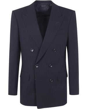Tom Ford Double Bleasted Jacket - Blue