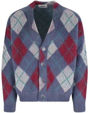 Bonsai Diamond Cardigan - Blue