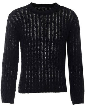 Ann Demeulemeester Areld Twisted Jumper - Black
